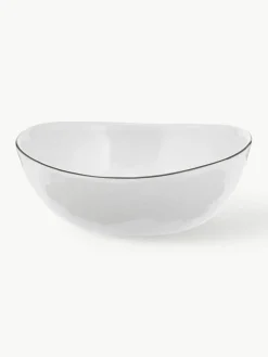 Handgemaakte porseleinen schalen Salt, Ø 17 cm, 4 stuks