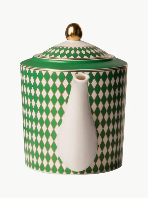 Handgemaakte porseleinen theepot Chess, 1.1 L