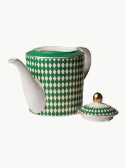 Handgemaakte porseleinen theepot Chess, 1.1 L