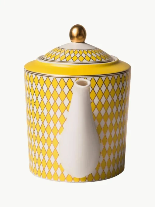 Handgemaakte porseleinen theepot Chess, 1.1 L