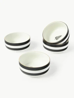 Handgemaakte porseleinen schalen Lumi, 4 stuks