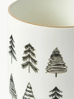 Handgemaakte porseleinen koffiemokken Lumi, set van 4