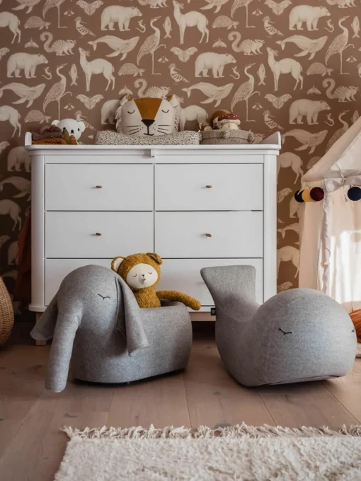 Handgemaakte rollende olifant Bou