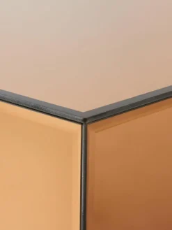 Handgemaakte salontafel Mirror van spiegelglas, B 90 cm