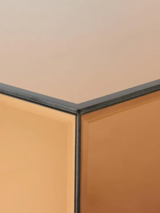 Handgemaakte salontafel Mirror van spiegelglas, B 90 cm