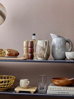 Handgemaakte schaal Stacy met effectvol glazuur