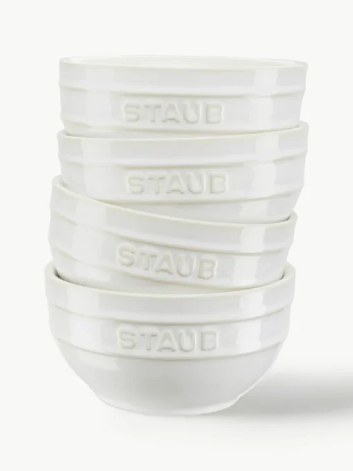 Handgemaakte schalen Ceramique in verschillende formaten, 4 stuks