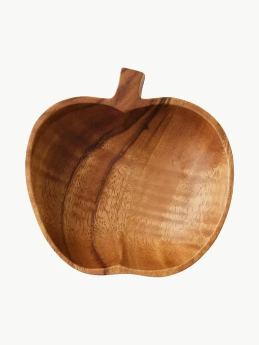 Handgemaakte schalen Fruit van acaciahout, 2 stuks