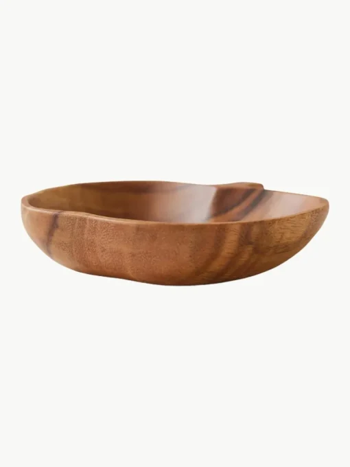 Handgemaakte schalen Fruit van acaciahout, 2 stuks