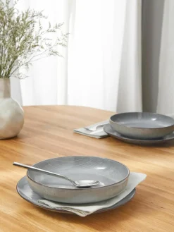 Handgemaakte schalen Nordic Sea, Ø 22 cm, 4 stuks