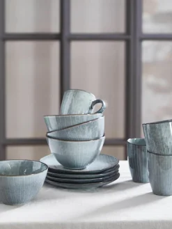 Handgemaakte schalen Nordic Sea, 4 stuks