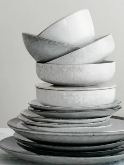 Handgemaakte schalen Nordic Sand, Ø 17 cm, 4 stuks