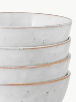 Handgemaakte schalen Nordic Sand, 4 stuks