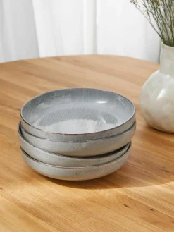 Handgemaakte schalen Nordic Sea, Ø 22 cm, 4 stuks