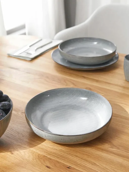 Handgemaakte schalen Nordic Sea, Ø 22 cm, 4 stuks