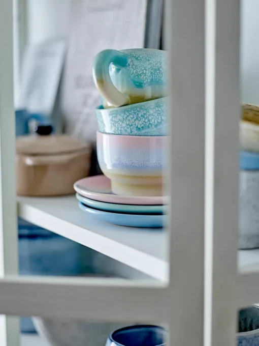Handgemaakte schalen Safie met reactief glazuur, 4 stuks