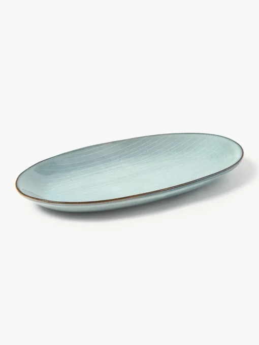 Handgemaakte serveerplateau Nordic Sea, L 30 cm