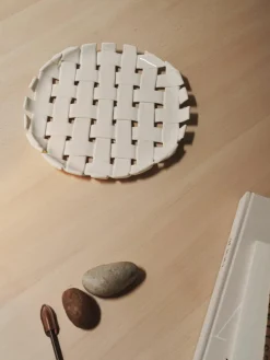Handgemaakte serveerplateau Plait