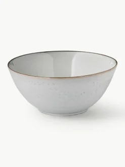 Handgemaakte serveerschaal Nordic Sand, Ø 25 cm