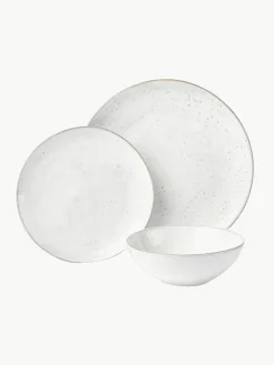 Handgemaakte serviesset Nordic Sand, 4 personen (12-delig)