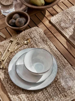 Handgemaakte serviesset Nordic Sand, 4 personen (12-delig)