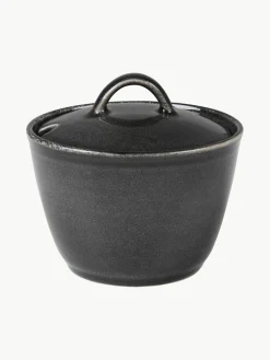 Handgemaakte suikerpot Nordic Coal