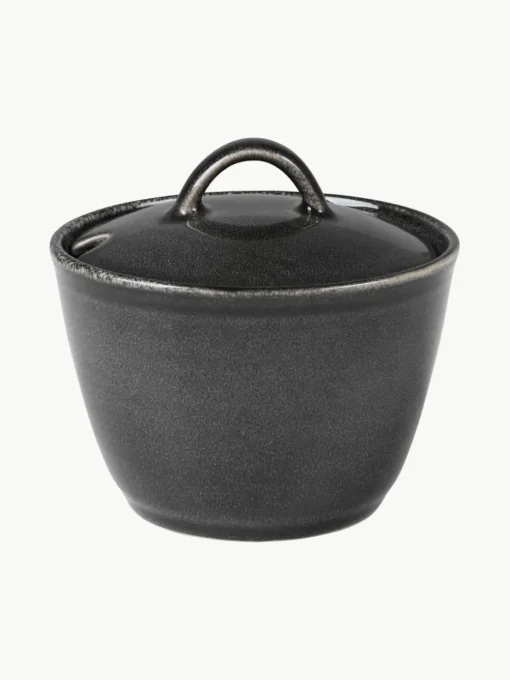 Handgemaakte suikerpot Nordic Coal