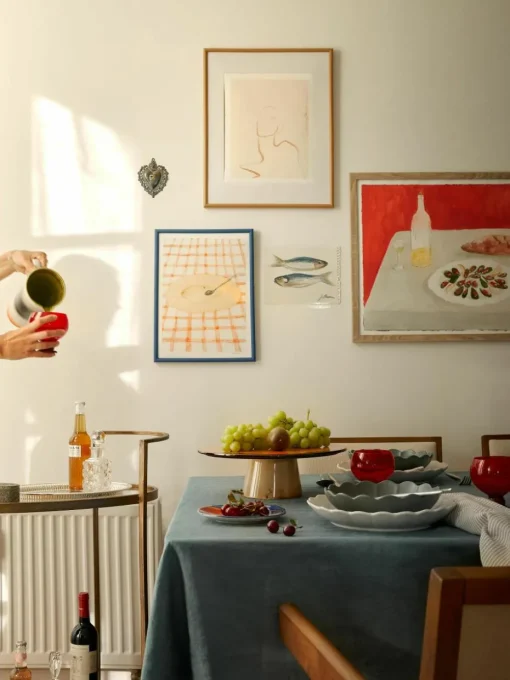 Handgemaakte taartplateau 70's