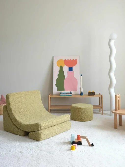 Handgemaakte teddy kinderstoel Moon