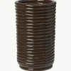 Handgemaakte vaas Corduroy, H 21 cm