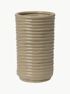 Handgemaakte vaas Corduroy, H 21 cm