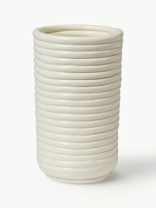 Handgemaakte vaas Corduroy, H 21 cm