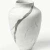 Handgemaakte vaas Latona, gemarmerd, H 30 cm