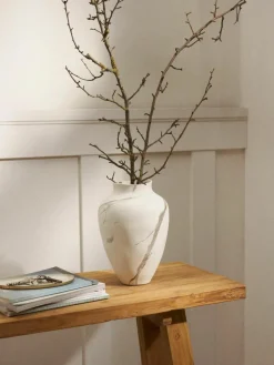 Handgemaakte vaas Latona, gemarmerd, H 30 cm