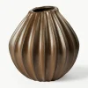 Handgemaakte vaas Wide met reactief glazuur, H 25 cm