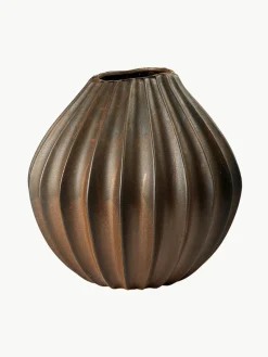 Handgemaakte vaas Wide met reactief glazuur, H 40 cm