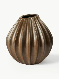 Handgemaakte vaas Wide met reactief glazuur, H 25 cm