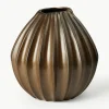 Handgemaakte vaas Wide met reactief glazuur, H 30 cm