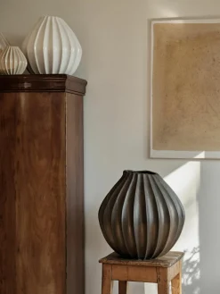 Handgemaakte vaas Wide met reactief glazuur, H 40 cm