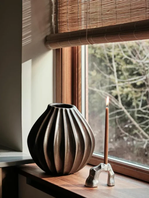 Handgemaakte vaas Wide met reactief glazuur, H 25 cm
