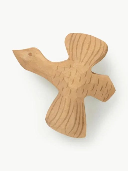 Handgemaakte wandhaak Billie Bird van espenhout