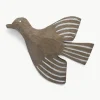 Handgemaakte wandhaak Lola Bird van espenhout
