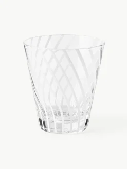 Handgemaakte waterglazen Carson, 4 stuks