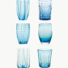 Handgemaakte waterglazen Melting, set van 6
