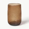 Handgemaakte waterglazen Bari met luchtbellen, 6 stuks