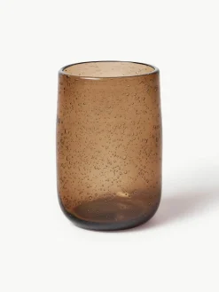 Handgemaakte waterglazen Bari met luchtbellen, 6 stuks