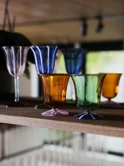 Handgemaakte waterglazen Eve van borosilicaatglas, 2 stuks