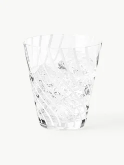 Handgemaakte waterglazen Carson, 4 stuks