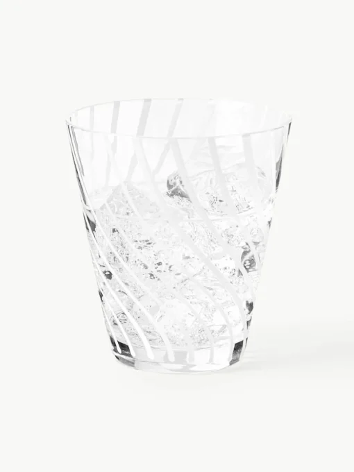 Handgemaakte waterglazen Carson, 4 stuks