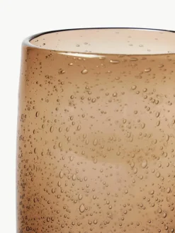 Handgemaakte waterglazen Bari met luchtbellen, 6 stuks